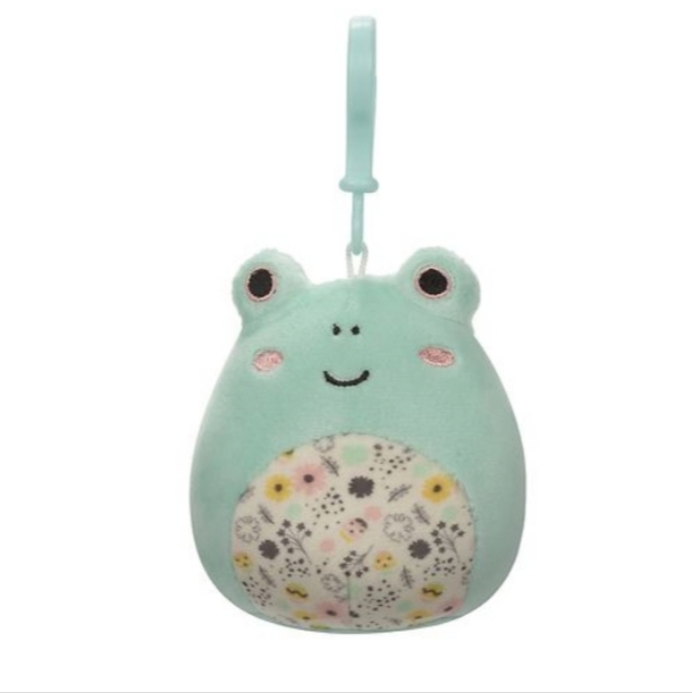 1/$6 or 2/$10 NWT Squishmallow Fritz - Frog Clip-On Key Chain Plush (3.5 in.)